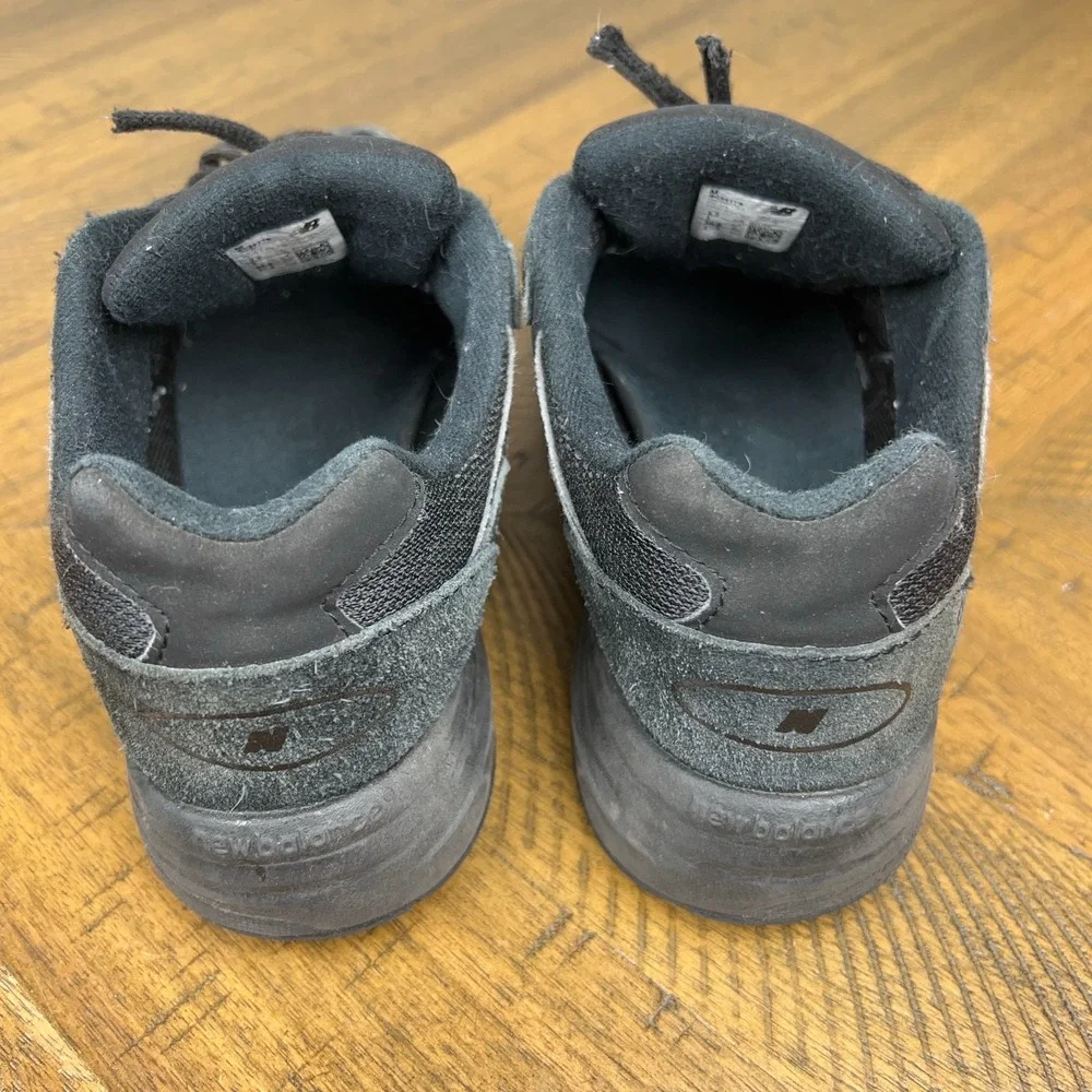 New Balance 993 Shoes GS Boys 3.5 Black Suede Running Sneakers GC993TB‎